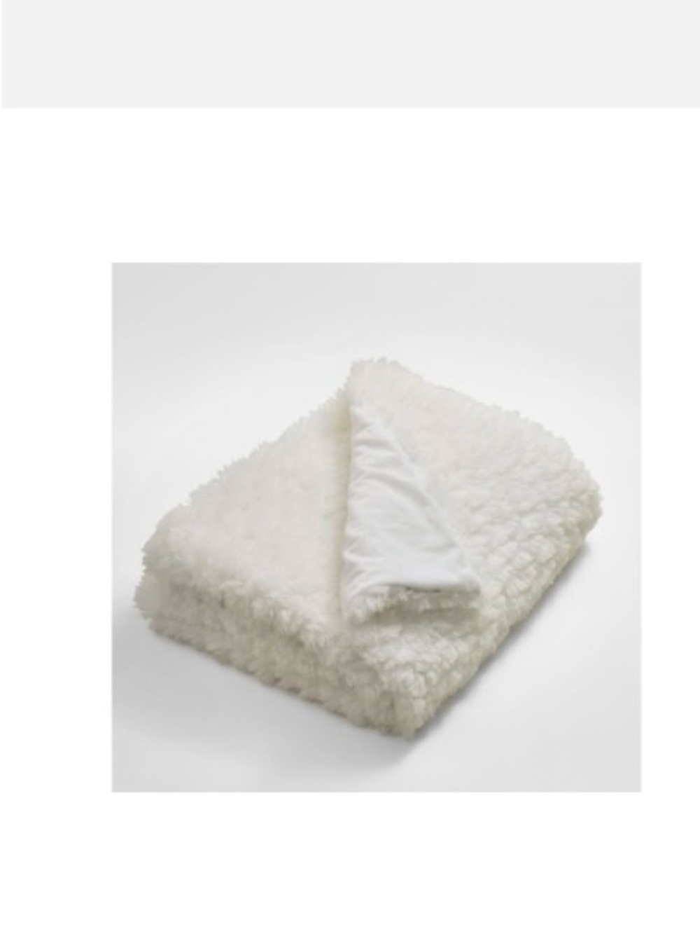 Cloud Fur Throw